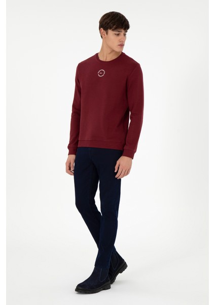 Erkek Bordo Sweatshirt 50293436-VR014 fırsatları