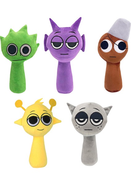 5 Parça Set 25CM Sprunki Ritim Kutusu Oyuncak Peluş (Yurt Dışından)