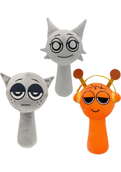 3 Parça Set 25CM Sprunki Ritim Kutusu Oyuncak Peluş (Yurt Dışından)