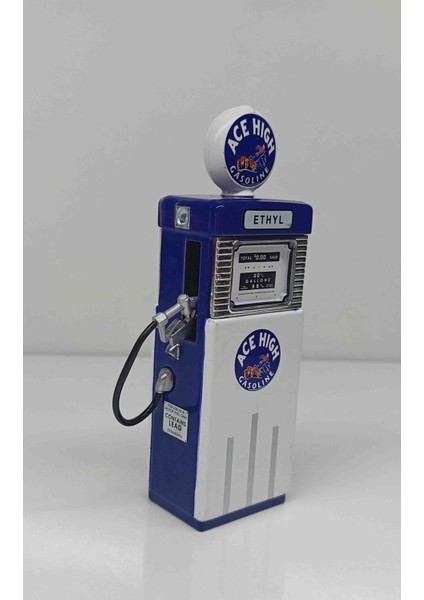 1:18 Ölçek Yakıt Gas Pompası // Metal Dekoratif Genişlik 4cm Yüksekliği 12 cm Dir
