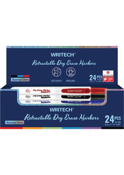 Wrıtech W-709 Basmalı Tahta Kalemi - 24'lü Set