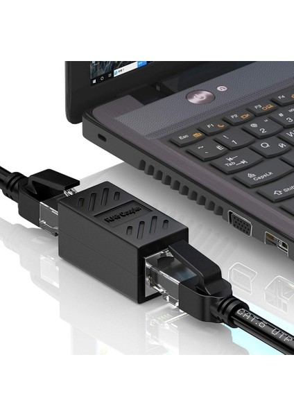 Gigabit Destekli RJ45 Dişi Dişi CAT5E/CAT6/7/8 Ethernet Lan Ağı Birleştirici Ara Aparatı Internet Kablosu Uzatıcısı