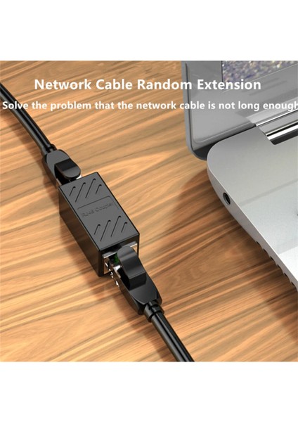 Gigabit Destekli RJ45 Dişi Dişi CAT5E/CAT6/7/8 Ethernet Lan Ağı Birleştirici Ara Aparatı Internet Kablosu Uzatıcısı