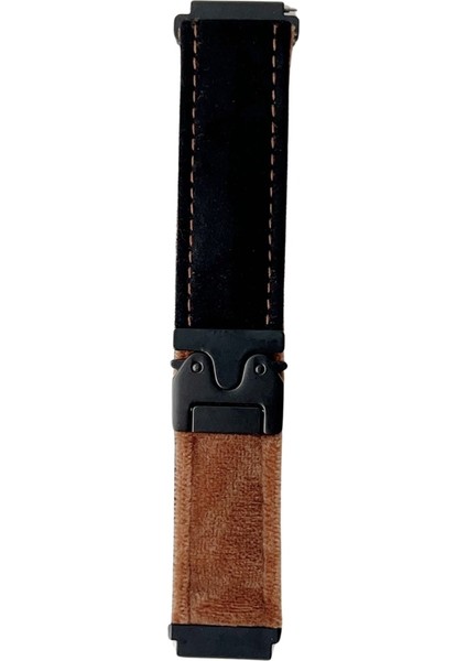 Fırçalanmış Peluş Saat Kordonu 20MM (Yurt Dışından)