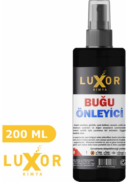 Buğu Önleyici (Antı Fog) 200 ml