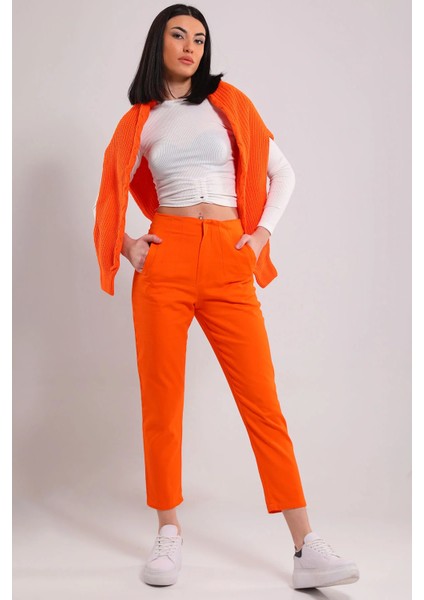 Kadın Boru Paça Pantolon P-00001659