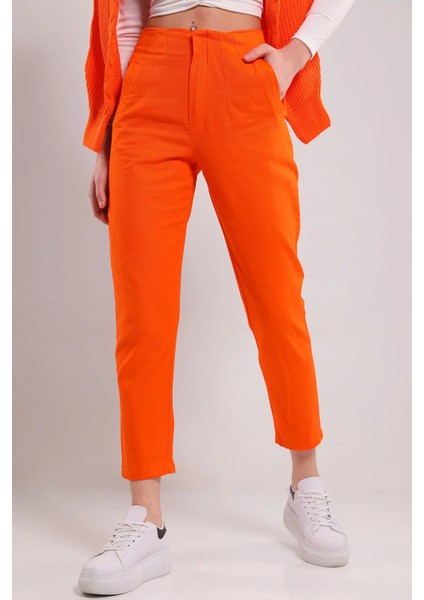 Kadın Boru Paça Pantolon P-00001659