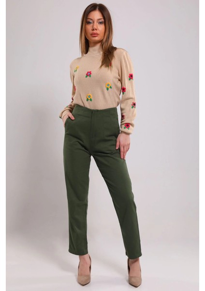 Kadın Boru Paça Pantolon P-00001659