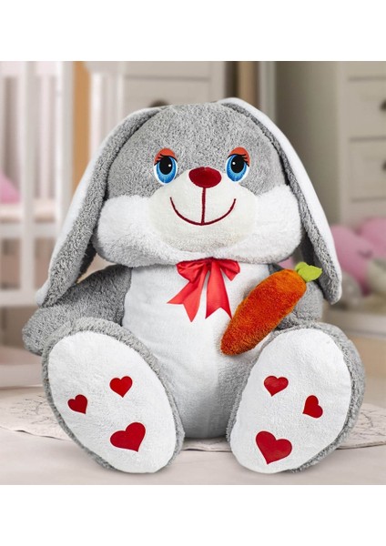 Pandamkee 100 cm Elinde Havuç Tutan Tavşan