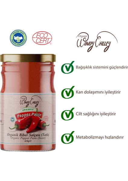 Domates Salçası (650gr) Ve Biber Salçası (Tatlı) (610 gr) Seti İlave Tuz İcermez