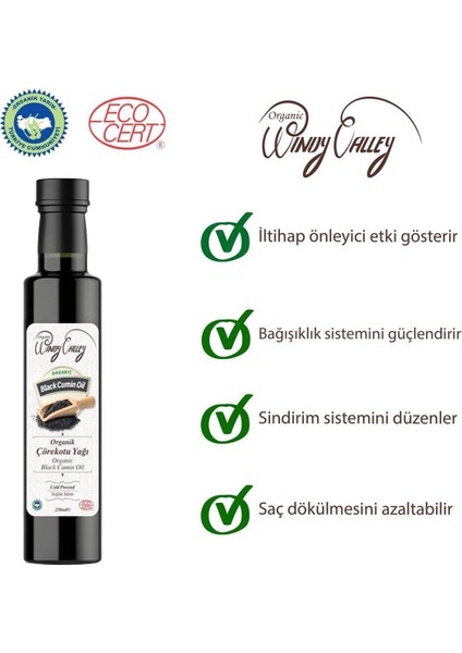 Çörekotu Yağı (250 ml) Soğuk sıkım