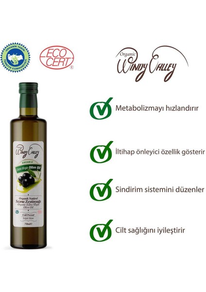 Sızma Zeytinyağı Soğuk sıkım Yüksek Polifenol (750 ml)