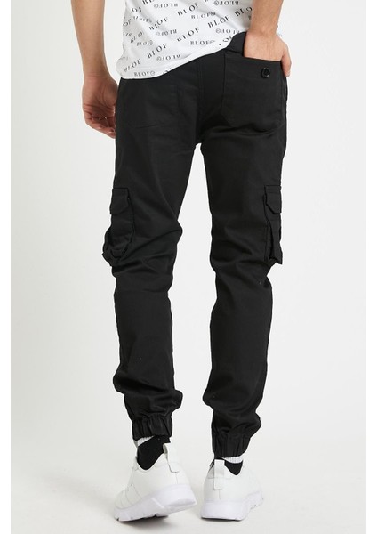 Slim Fit Körüklü Cep Paça Lastikli Esnek Kumaş Erkek Kargo Pantolon fırsatları