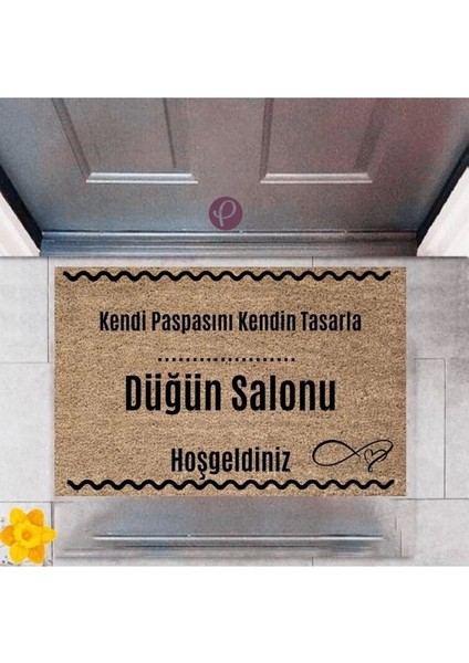 Kapı Önü Paspası Dekoratif Dijital Baskı Düğün Salonu P-2517
