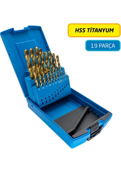 530831 Titanyum Hss Matkap Ucu Seti 1-10MM (19 Parça)