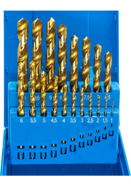 530831 Titanyum Hss Matkap Ucu Seti 1-10MM (19 Parça)