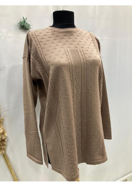 Anne Kadın Krem Triko Kazak Bluz