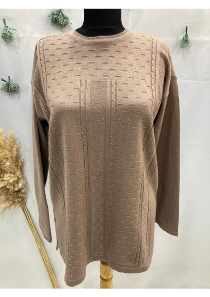 Anne Kadın Krem Triko Kazak Bluz modelleri