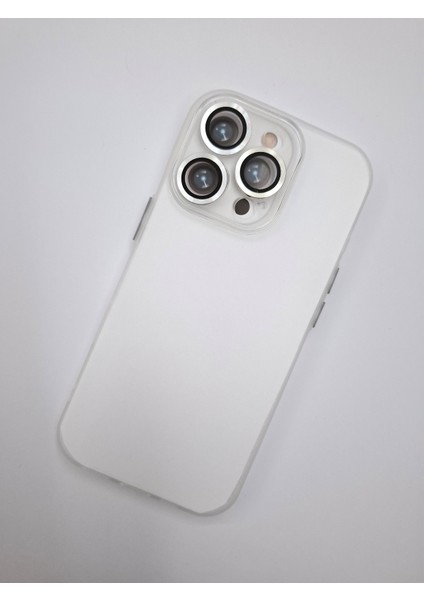 Apple iPhone 15 Pro Max Uyumlu Tam Kamera Lens Korumalı Ekstra Ince Esnek Mat Lüks Kılıf