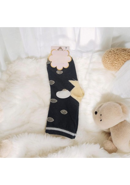 Puantiyelidikişsiz Kız Çocuk Soket Çorap
