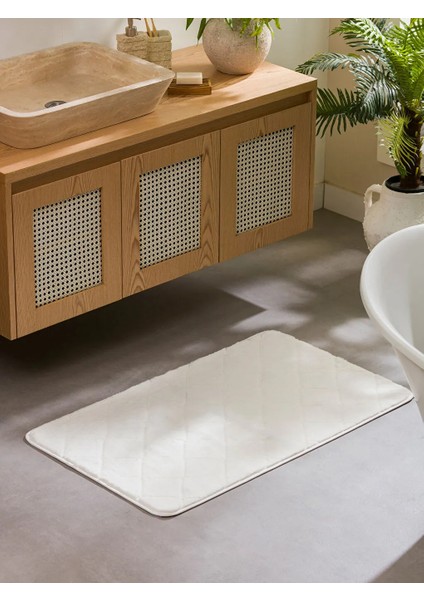 Lcw Home Ekru Desenli Banyo Paspası 60 x 100 cm
