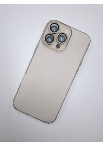 iPhone 16 Pro Max Uyumlu Tam Kamera Lens Korumalı Ekstra Ince Esnek Mat Lüks Kılıf