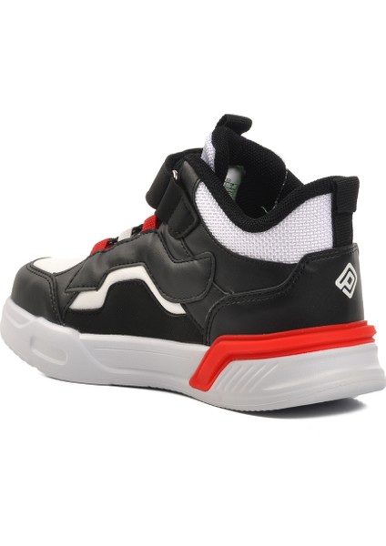 Walkway Siyah-Beyaz-Kırmızı Çocuk Spor Ayakkabı fırsatları