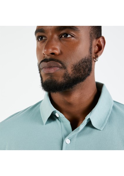 Tribord Erkek Kısa Kollu Polo Tişört - Açık Yeşil - Sailing 100 fırsatları