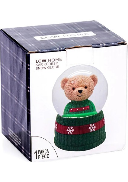 Lcw Home Kar Küresi 9 cm Karışık Ayıcık Desenli