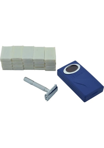 Tima TA-779 Üstten Açmalı Tıraş Makinesi+100 Adet (5x20) Tam Jilet