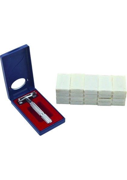 Tima TA-779 Üstten Açmalı Tıraş Makinesi+100 Adet (5x20) Tam Jilet