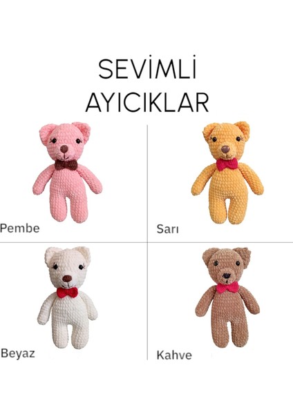 Oyuncak Sarı Ayıcık El Örgüsü