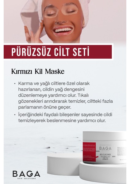 Kırmızı Kil Maske & Bb Krem Medium Ikili Set