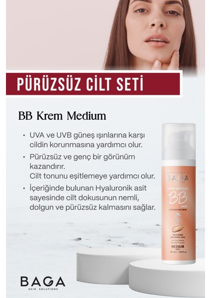 Kırmızı Kil Maske & Bb Krem Medium Ikili Set