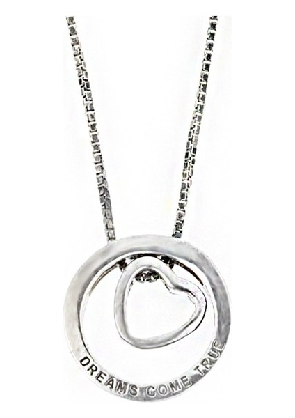 Kalp Gümüş Kolye SB410, 925 Ayar Kadın Gümüş Kolye