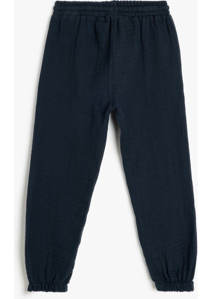 Pamuklu Beli Bağlamalı Cep Detaylı Basic Jogger Pantolon fiyatları