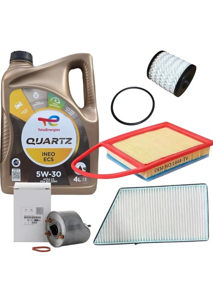 Peugeot 206 Euro 5 1.4 Hdı Periyodik Yağ Filtre Bakım Seti