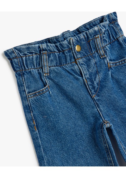 Kot Pantolon Cepli Beli Lastikli - Regular Jean modelleri