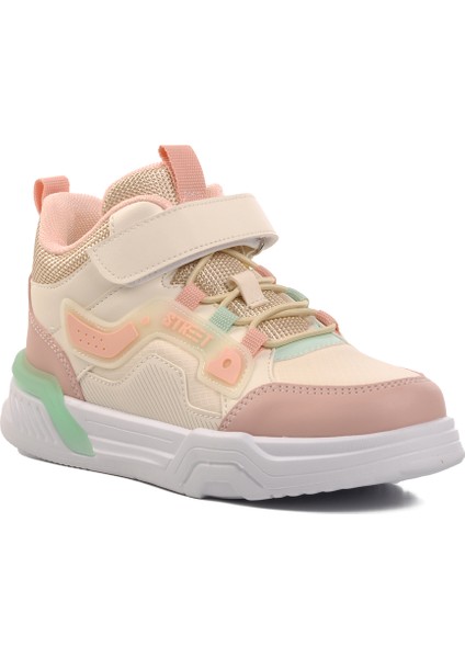 Walkway Krem-Pudra Çocuk Spor Ayakkabı