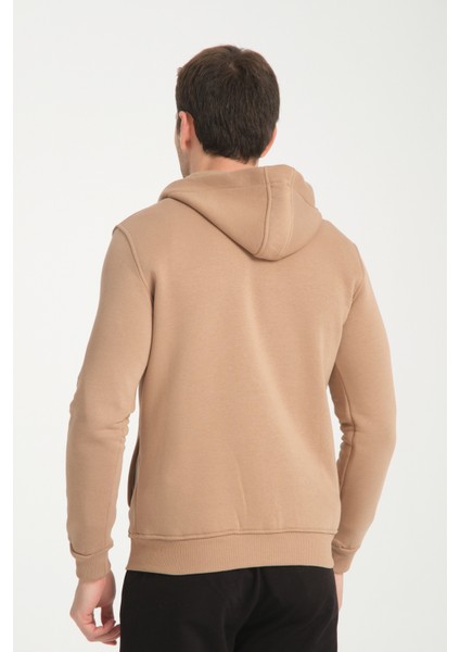3 Iplik Fermuarlı Kapşonlu Sweatshırt 6052