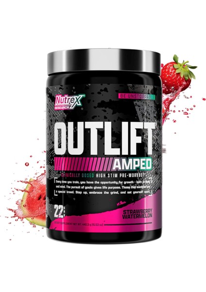 Outlıft Amped Max Dosed Stım Pre Workout Ozelsporcugıdaların'dan 440GR. Usa Version. Avrupa Değildir!! 3744