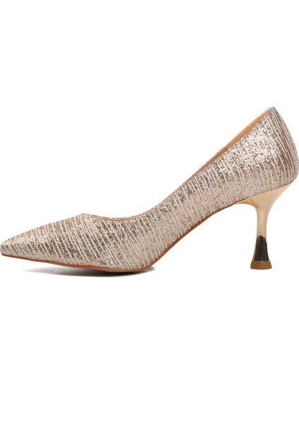 Altın Kadın Topuklu Ayakkabı fiyatları