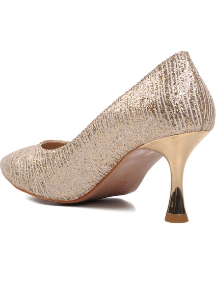 Altın Kadın Topuklu Ayakkabı fırsatları