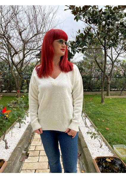 V Yaka Likralı Kazak fiyatları