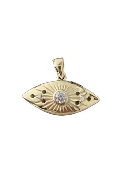 Göz Gümüş Kolye Ucu Ms2853, 925 Ayar Gümüş Kolye