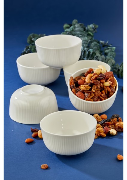 10 cm Beyaz Porselen Çerez ve Sunum Kasesi 6'lı Set | Şık ve Dayanıklı Tasarım fiyatları