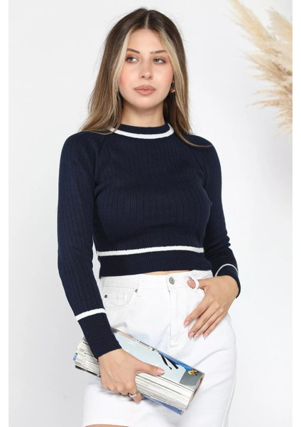 Fitilli Crop Triko Kazak P-00012425