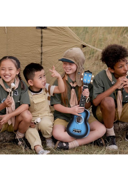 UKX-500BL Sunburs Efektli Maun Soprano Ukulele Full Set fırsatları