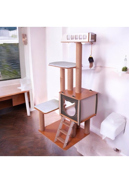 Patihomes Xl Katlı Kedi Evi -Kedi Tırmalaması