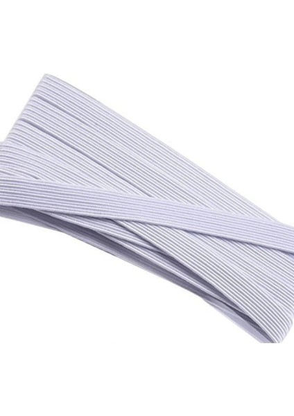 Lastik En 2,5 cm 10 Metre Beyaz